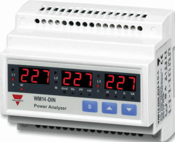 Medidor de energía trifásico WM14-DIN